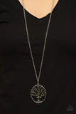 Autumn Abundance - Green Necklace - Paparazzi Accessories Necklace Bedazzle Me Pretty Mobile Fashion Boutique