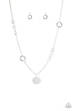 Autumn Collage - Silver Necklace - Paparazzi Accessories Necklace Bedazzle Me Pretty Mobile Fashion Boutique