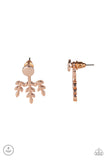 Autumn Shimmer - Rose Gold Post Earrings - Paparazzi Accessories Earrings Bedazzle Me Pretty Mobile Fashion Boutique