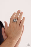 Avant-Garde Age - Silver Ring - Paparazzi Accessories Ring Bedazzle Me Pretty Mobile Fashion Boutique