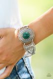 Avant-VANGUARD - Green Bracelet - Paparazzi Accessories Bracelet Bedazzle Me Pretty Mobile Fashion Boutique