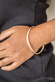 Awesomely Asymmetrical - Copper Bracelet - Paparazzi Accessories Bracelet Bedazzle Me Pretty Mobile Fashion Boutique
