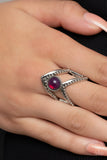 Axial Angle - Purple Ring - Paparazzi Accessories Ring Bedazzle Me Pretty Mobile Fashion Boutique