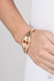 Aztec Allure - Gold Bracelet - Paparazzi Accessories Bracelet Bedazzle Me Pretty Mobile Fashion Boutique