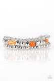 Babe-alicious - Orange Bracelet - Paparazzi Accessories Bracelet Bedazzle Me Pretty Mobile Fashion Boutique