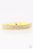Babe Bling - Yellow Bracelet - Paparazzi Accessories Bracelet Bedazzle Me Pretty Mobile Fashion Boutique