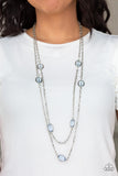 Back For More - Blue Necklace - Paparazzi Accessories Necklace Bedazzle Me Pretty Mobile Fashion Boutique