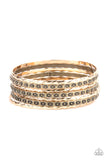 Back-To-Back Stacks - Multi Bracelet - Paparazzi Accessories Bracelet Bedazzle Me Pretty Mobile Fashion Boutique