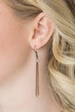 Back To Square One - Copper Necklace - Paparazzi Accessories Necklace Bedazzle Me Pretty Mobile Fashion Boutique
