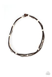 Backpack Paradise - Brown Necklace - Paparazzi Accessories Necklace Bedazzle Me Pretty Mobile Fashion Boutique