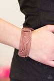 Backwoods Roamer - Brown Bracelet - Paparazzi Accessories Bracelet Bedazzle Me Pretty Mobile Fashion Boutique