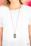 Bada BLING Bada Boom - Black Necklace - Paparazzi Accessories Necklace Bedazzle Me Pretty Mobile Fashion Boutique
