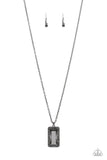 Bada BLING Bada Boom - Black Necklace - Paparazzi Accessories Necklace Bedazzle Me Pretty Mobile Fashion Boutique