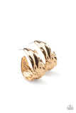 Badlands and Bellbottoms - Gold Earrings - Paparazzi Accessories Earrings Bedazzle Me Pretty Mobile Fashion Boutique