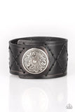 Badlands Bandit - Black Bracelet - Paparazzi Accessories Bracelet Bedazzle Me Pretty Mobile Fashion Boutique
