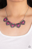 Badlands Basin - Pink Necklace - Paparazzi Accessories Necklace Bedazzle Me Pretty Mobile Fashion Boutique