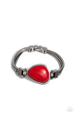 Badlands Bounty - Red Bracelet - Paparazzi Accessories Bracelet Bedazzle Me Pretty Mobile Fashion Boutique