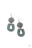 Badlands Eden - Silver Earrings - Paparazzi Accessories Earrings Bedazzle Me Pretty Mobile Fashion Boutique