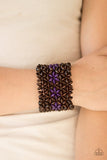 Bahama Babe - Purple Bracelet - Paparazzi Accessories Bracelet FS-Bedazzle Me Pretty Mobile Fashion Boutique