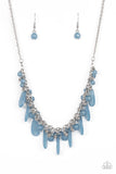 Bahama Mama Mode - Blue Necklace - Paparazzi Accessories Necklace Bedazzle Me Pretty Mobile Fashion Boutique