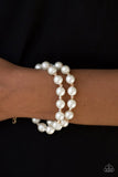 BALLROOM and Board - Gold Bracelet - Paparazzi Accessories Bracelet Bedazzle Me Pretty Mobile Fashion Boutique