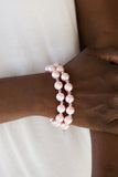 BALLROOM and Board - Pink Bracelet - Paparazzi Accessories Bracelet Bedazzle Me Pretty Mobile Fashion Boutique