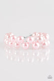 BALLROOM and Board - Pink Bracelet - Paparazzi Accessories Bracelet Bedazzle Me Pretty Mobile Fashion Boutique