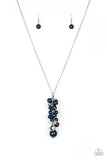 Ballroom Belle - Blue Necklace - Paparazzi Accessories Necklace Bedazzle Me Pretty Mobile Fashion Boutique