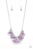 Ballroom Bliss - Purple Necklace - Paparazzi Accessories Necklace Bedazzle Me Pretty Mobile Fashion Boutique