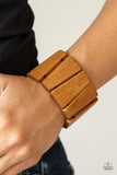 Barbados Backdrop - Brown Bracelet - Paparazzi Accessories Bracelet Bedazzle Me Pretty Mobile Fashion Boutique
