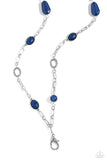 Barcelona Bash - Blue Lanyard - Paparazzi Accessories Lanyard Bedazzle Me Pretty Mobile Fashion Boutique