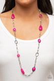 Barcelona Bash - Pink Necklace - Paparazzi Accessories Necklace Bedazzle Me Pretty Mobile Fashion Boutique