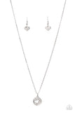 Bare Your Heart - White Necklace - Paparazzi Accessories Necklace Bedazzle Me Pretty Mobile Fashion Boutique