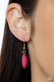 Barefoot and Beachbound - Pink Necklace - Paparazzi Accessories Necklace Bedazzle Me Pretty Mobile Fashion Boutique
