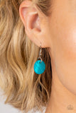 Barefoot Beaches - Blue Necklace - Paparazzi Accessories Necklace Bedazzle Me Pretty Mobile Fashion Boutique