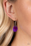 Barefoot Beaches - Purple Necklace - Paparazzi Accessories Necklace Bedazzle Me Pretty Mobile Fashion Boutique