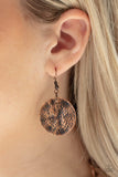 Barely Scratched The Surface - Copper Necklace - Paparazzi Accessories Necklace Bedazzle Me Pretty Mobile Fashion Boutique