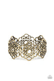 Baroque Bouquet - Brass Bracelet - Paparazzi Accessories Bracelet Bedazzle Me Pretty Mobile Fashion Boutique