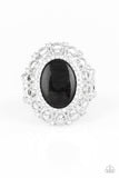 BAROQUE The Spell - Black Ring - Paparazzi Accessories Ring Bedazzle Me Pretty Mobile Fashion Boutique
