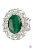 BAROQUE The Spell - Green Ring - Paparazzi Accessories Ring Bedazzle Me Pretty Mobile Fashion Boutique