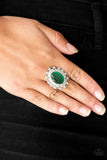 BAROQUE The Spell - Green Ring - Paparazzi Accessories Ring Bedazzle Me Pretty Mobile Fashion Boutique
