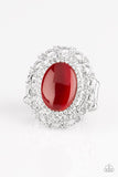 BAROQUE The Spell - Red Ring - Paparazzi Accessories Ring Bedazzle Me Pretty Mobile Fashion Boutique