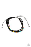 Basecamp Boyfriend - Black Bracelet - Paparazzi Accessories Bracelet Bedazzle Me Pretty Mobile Fashion Boutique