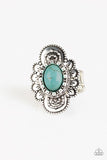 Basic Element - Blue Ring - Paparazzi Accessories Ring Bedazzle Me Pretty Mobile Fashion Boutique