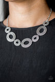 Basically Baltic - Silver Necklace - Paparazzi Accessories Necklace Bedazzle Me Pretty Mobile Fashion Boutique