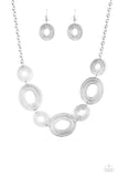 Basically Baltic - Silver Necklace - Paparazzi Accessories Necklace Bedazzle Me Pretty Mobile Fashion Boutique