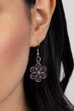 Basketful of Blossoms - Silver Necklace - Paparazzi Accessories Necklace FS-Bedazzle Me Pretty Mobile Fashion Boutique
