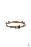 Bauble Bash - Brass Bracelet - Paparazzi Accessories Bracelet Bedazzle Me Pretty Mobile Fashion Boutique