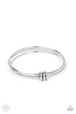 Bauble Bash - Silver Bracelet - Paparazzi Accessories Bracelet Bedazzle Me Pretty Mobile Fashion Boutique