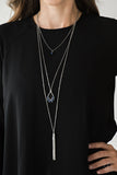 Be Fancy - Blue Necklace - Paparazzi Accessories Necklace Bedazzle Me Pretty Mobile Fashion Boutique